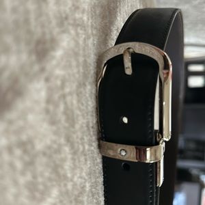 Montblanc black and brown reversible belt , size 31/32